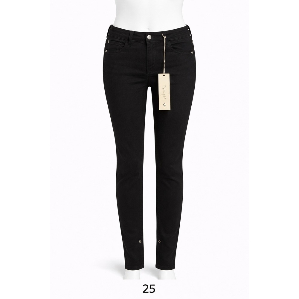Patrizia Pepe Fashion Nation Jeans Black Size 25 "Only Stylish Girls" MSRP 75.00